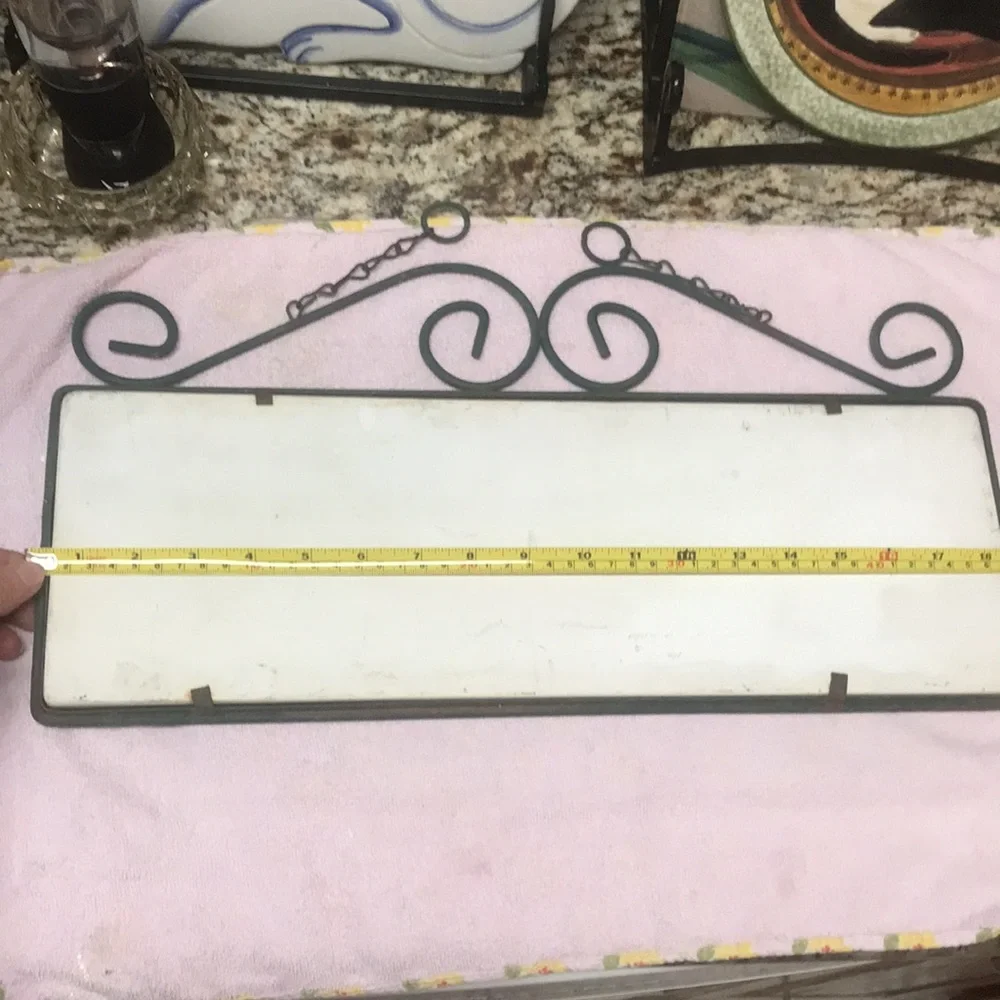 Sign Ceramic & Metal Fruit Welcome Sign